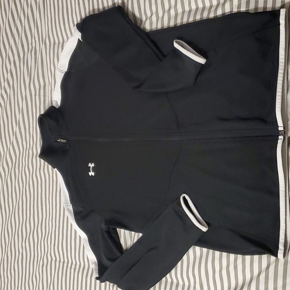 Under Armour Jacket, Black and White, Womens S